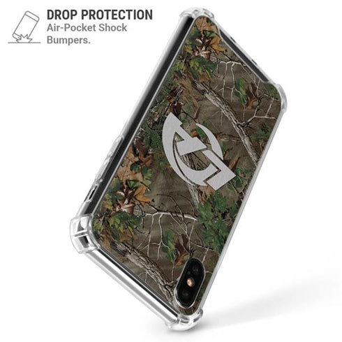 NFL Los Angeles Rams Realtree Xtra Green Camo iPhone XS Max Clear Case